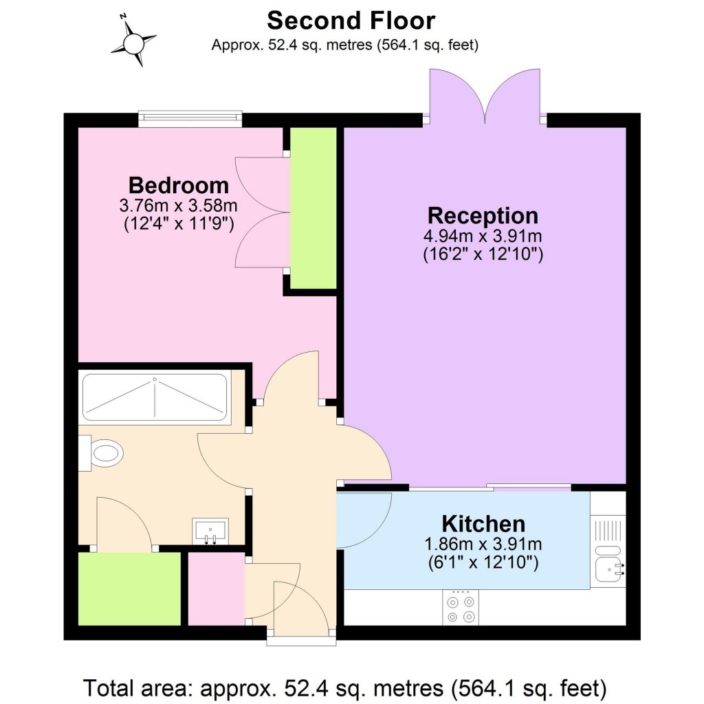 Floorplans For Parklands Court, 164 Edgware Way, HA8