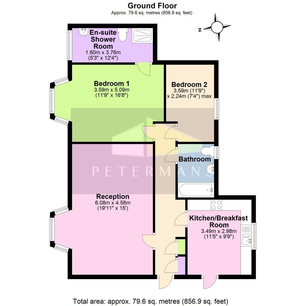 Floorplans For Penshurst Court, Penshurst Gardens, HA8