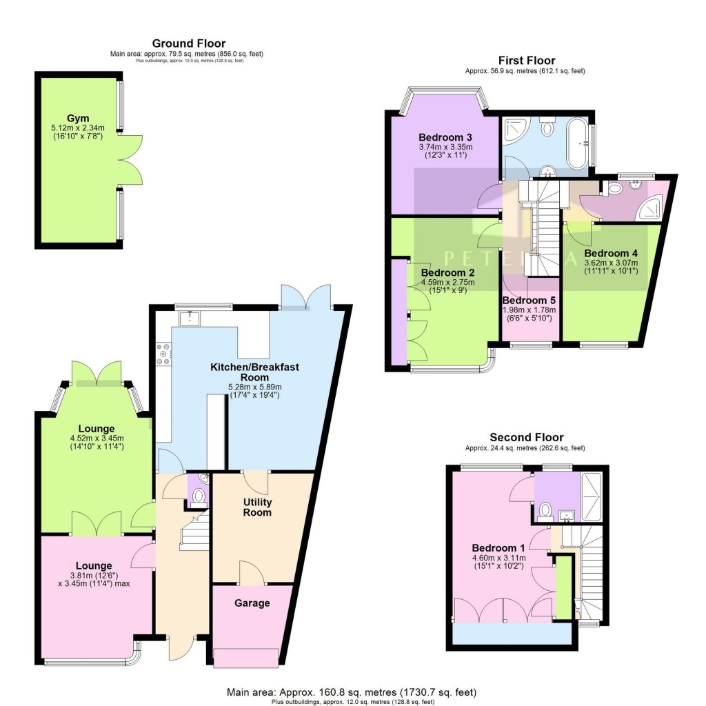 Floorplans For Parsons Crescent, Edgware, HA8