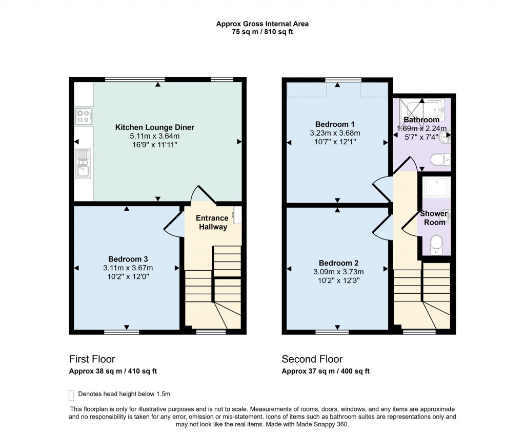 Floorplans For 21 Herne Hill Road, London, SE24