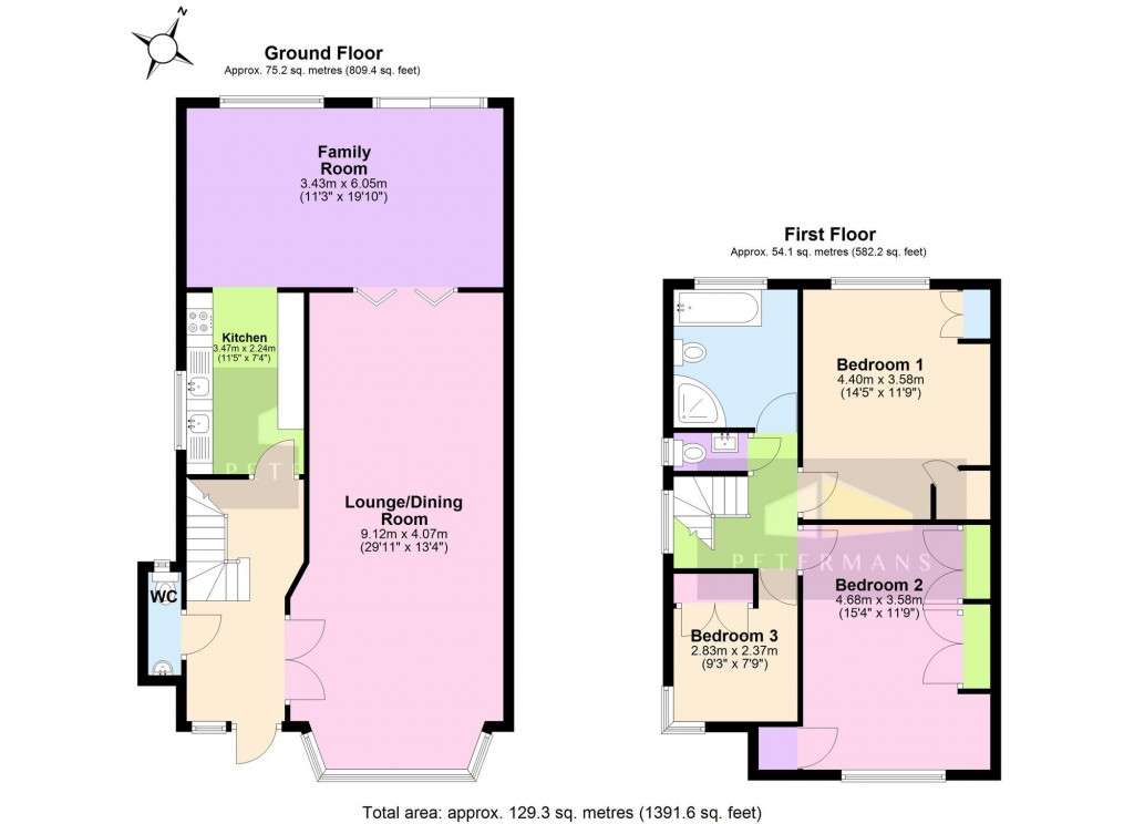 Floorplans For Purcells Avenue, Edgware, HA8