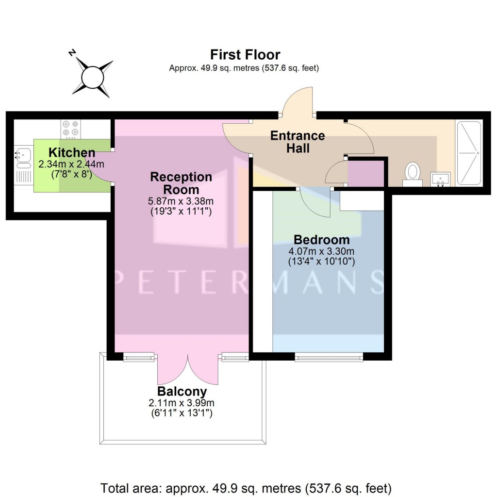 Floorplans For Eaton Court, 126 Edgware Way, HA8