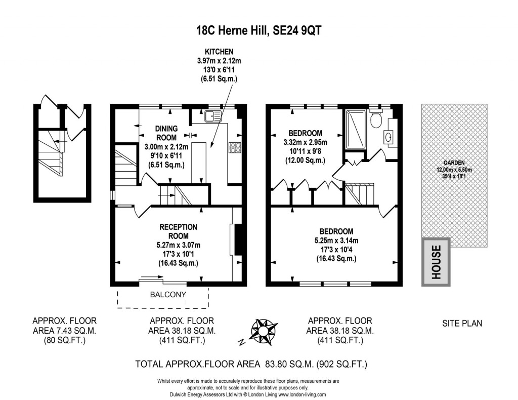 Floorplans For Herne Hill, London, SE24