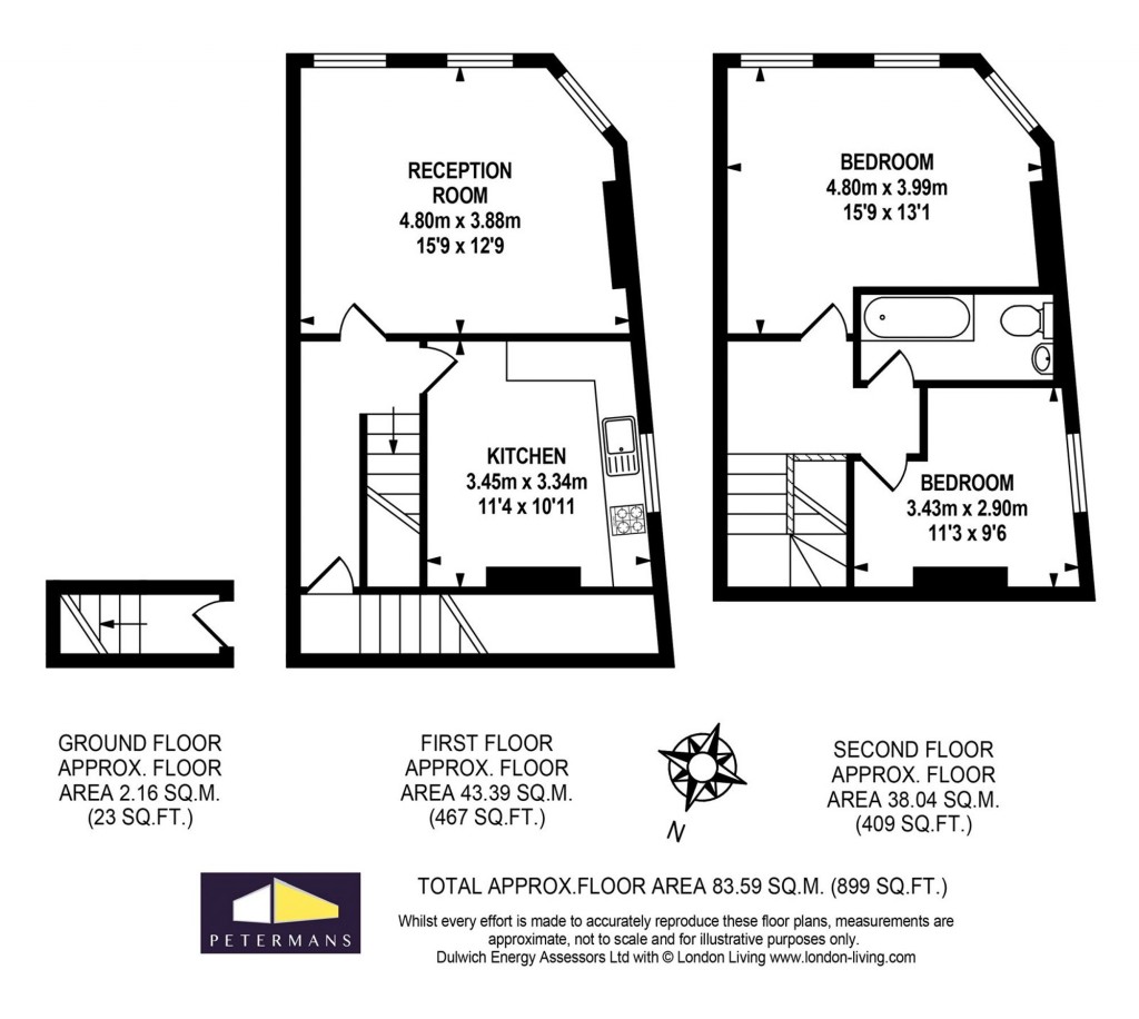 Floorplans For Half Moon Lane, London, SE24