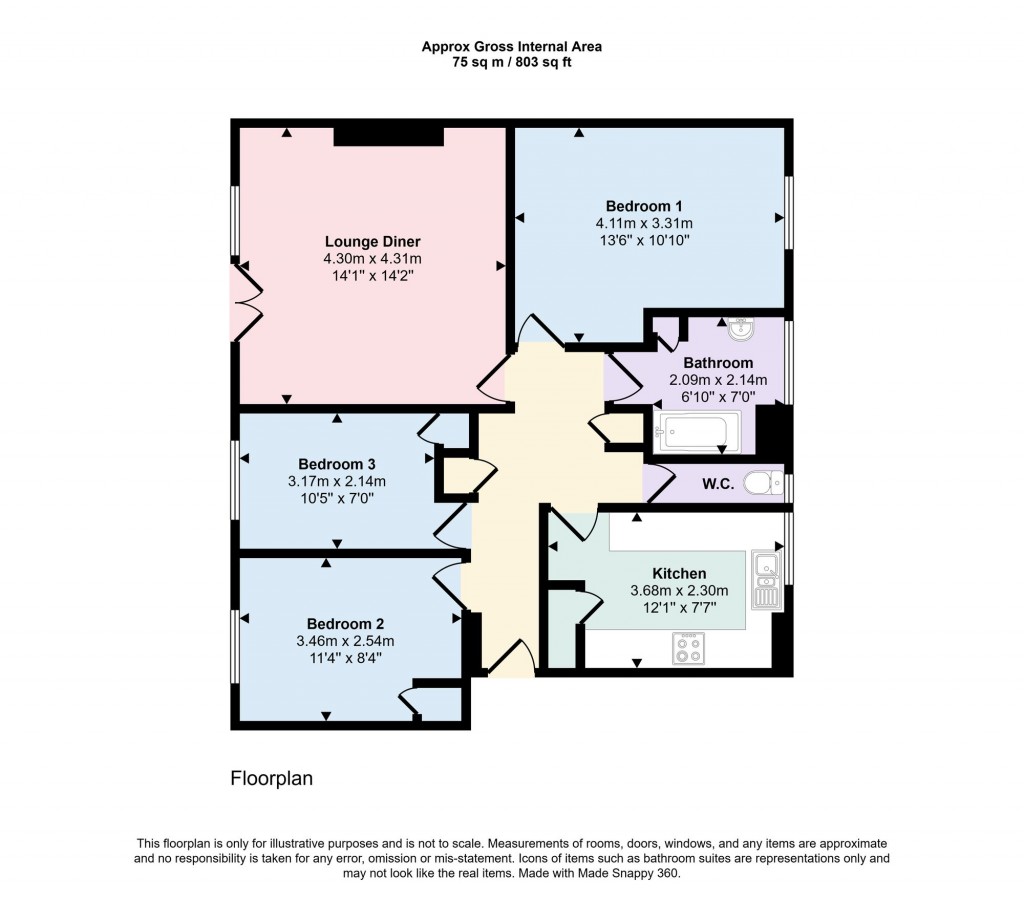 Floorplans For Croxted Road, Bullfinch Court Croxted Road, SE21