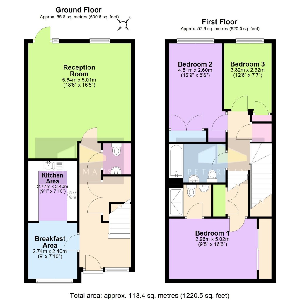 Floorplans For Fry Lane, Edgware, HA8