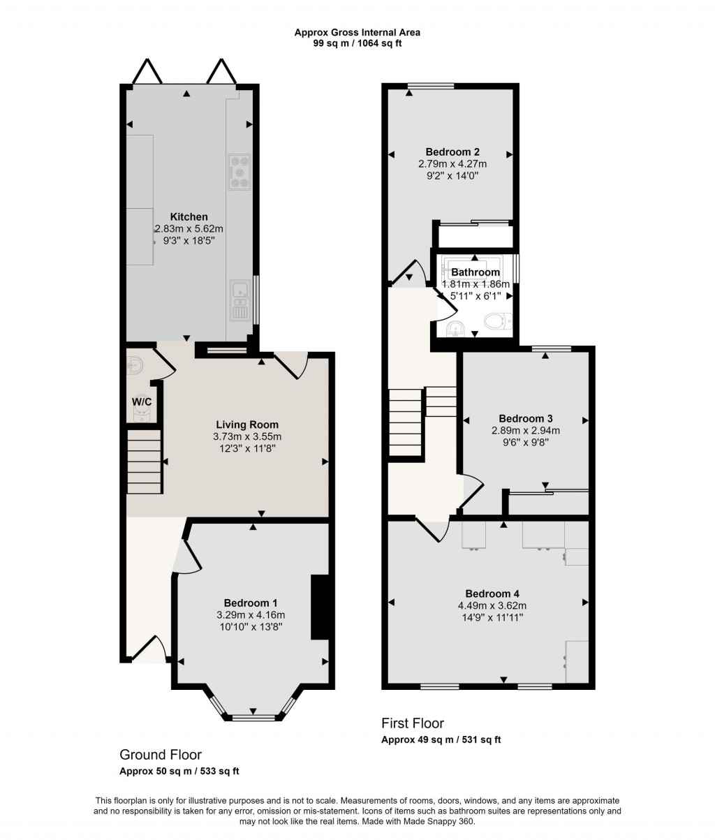 Floorplans For Cambria Road, London, SE5