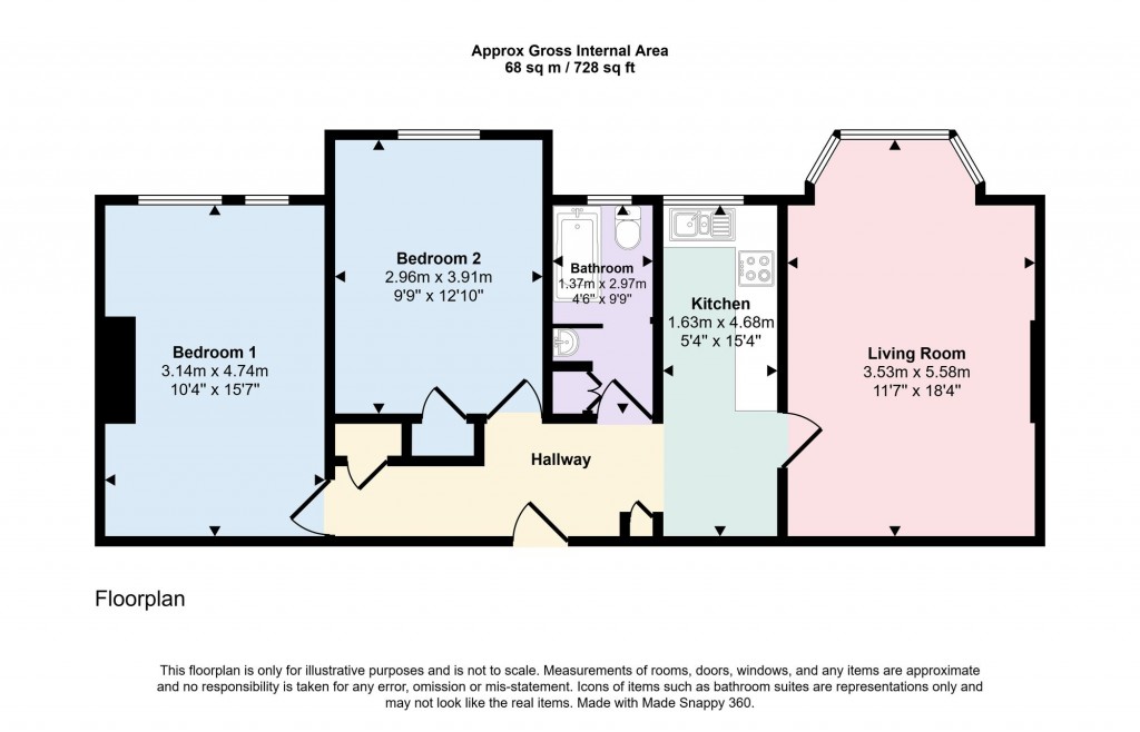 Floorplans For Rutland Court, Denmark Hill, SE5