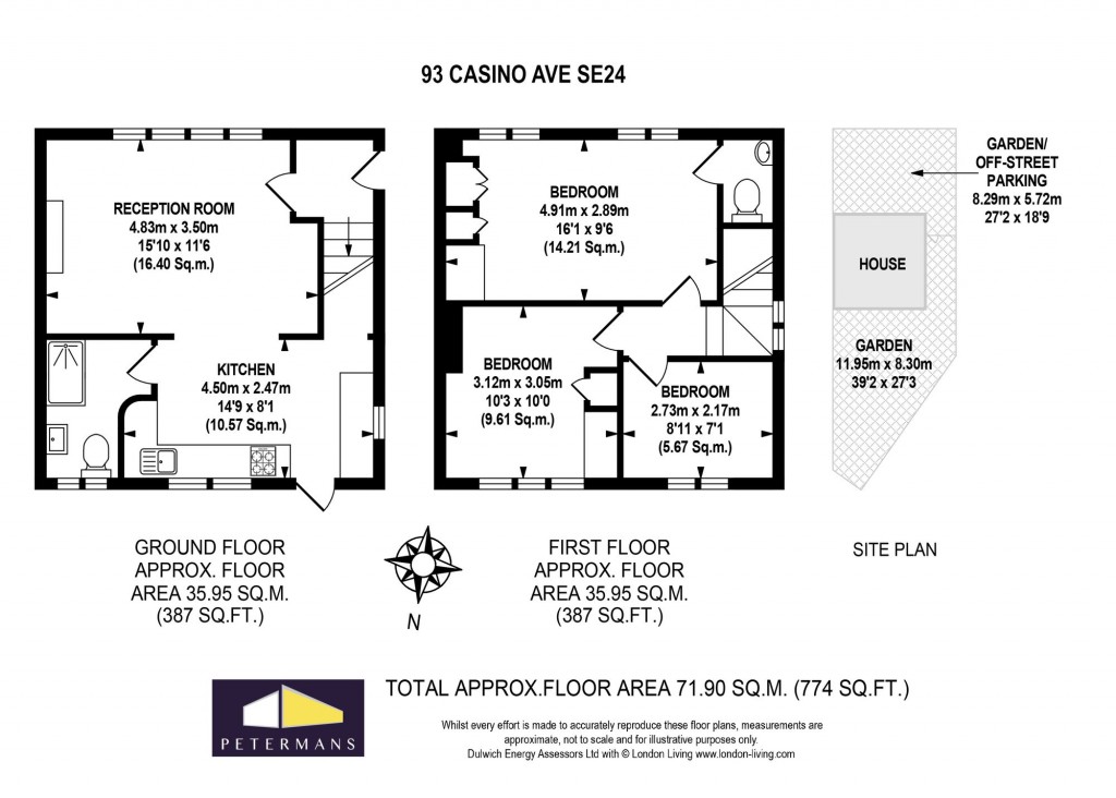 Floorplans For Casino Avenue, London, SE24