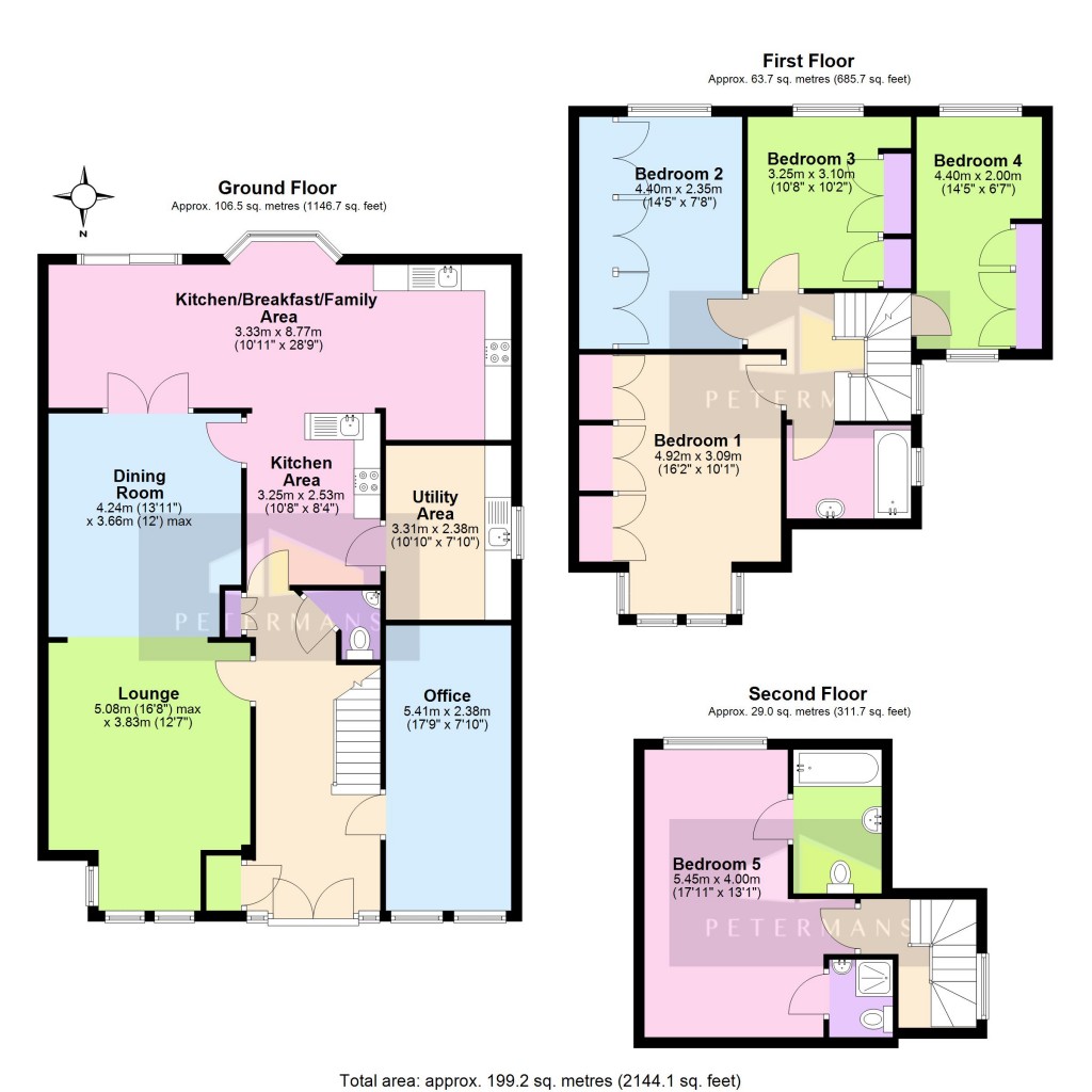 Floorplans For Fairview Way, Edgware, HA8