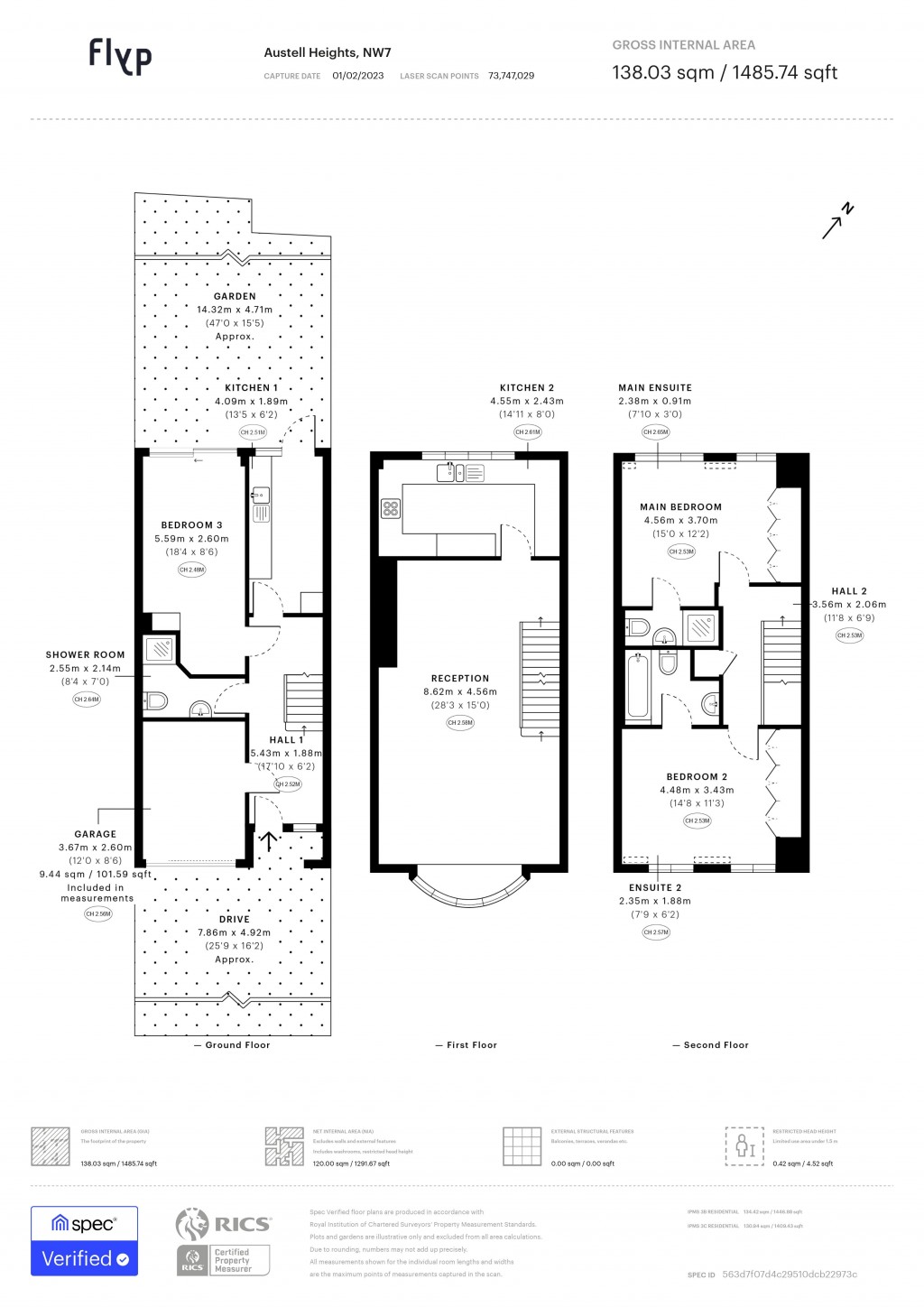 Floorplans For Austell Gardens, London, NW7