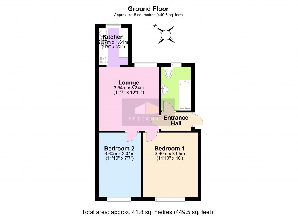 Floorplans For Everton Court, Honeypot Lane, Stanmore, Middx, HA7