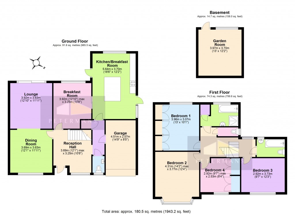 Floorplans For Beech Avenue, Radlett, Hertfordshire, WD7