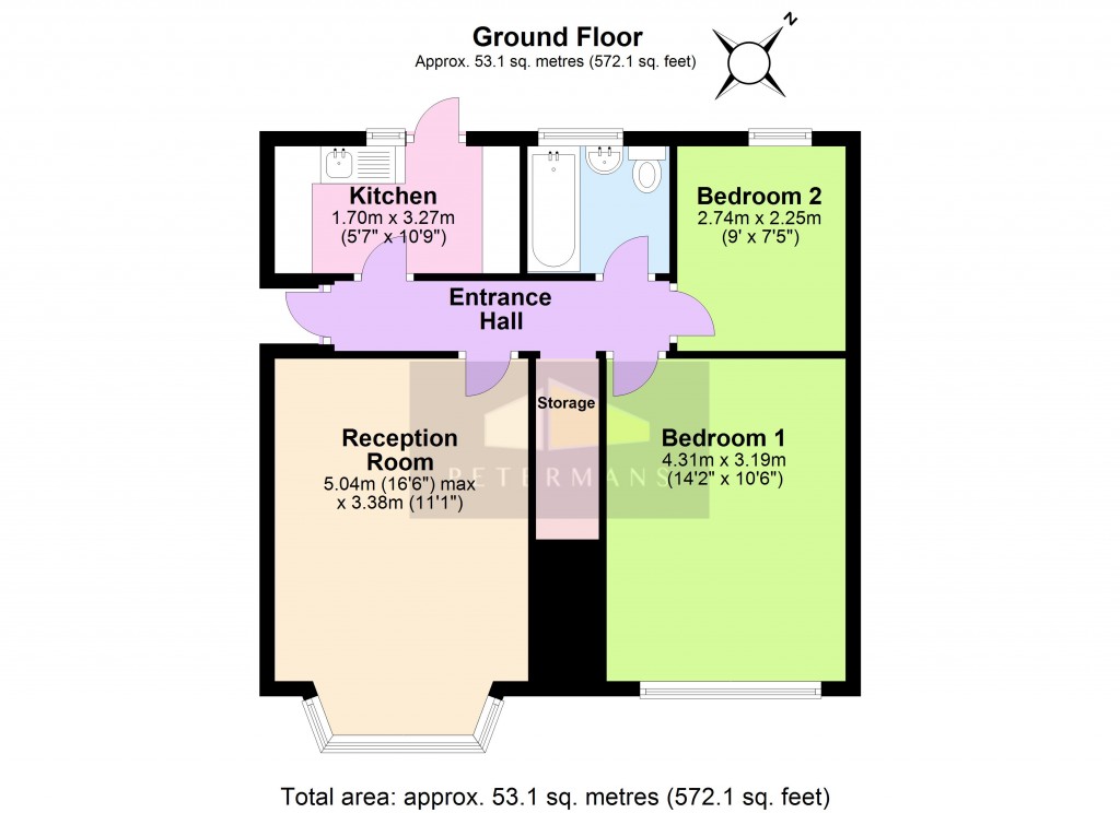 Floorplans For Selwyn Court, Camrose Avenue, Edgware, Middx, HA8