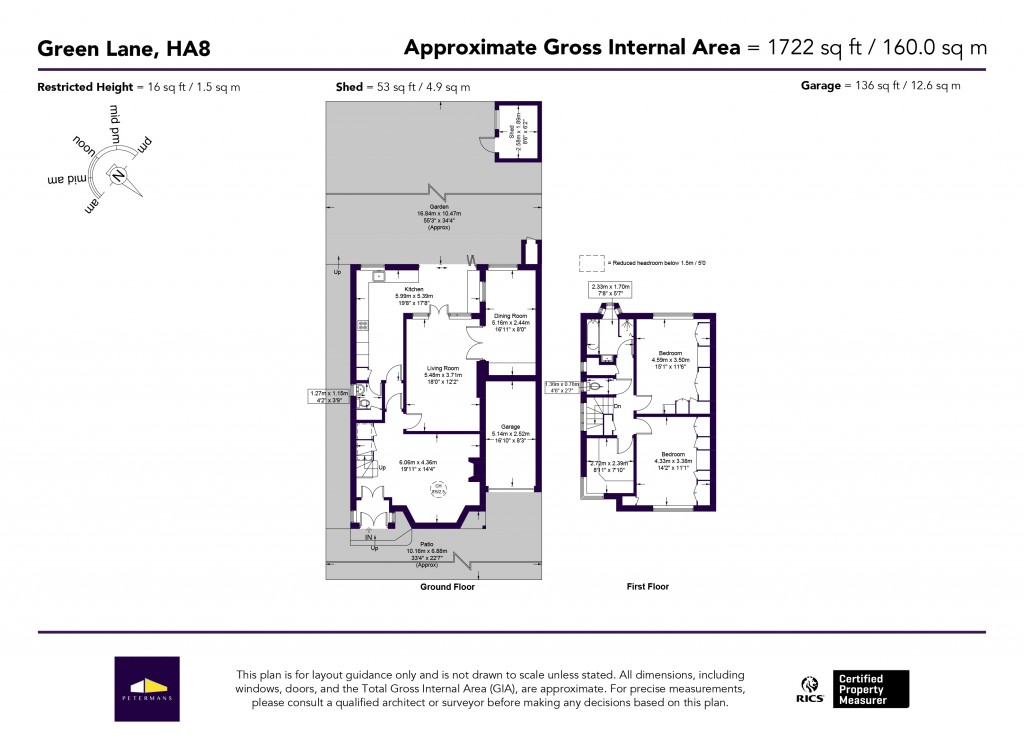 Floorplans For Green Lane, Edgware, HA8