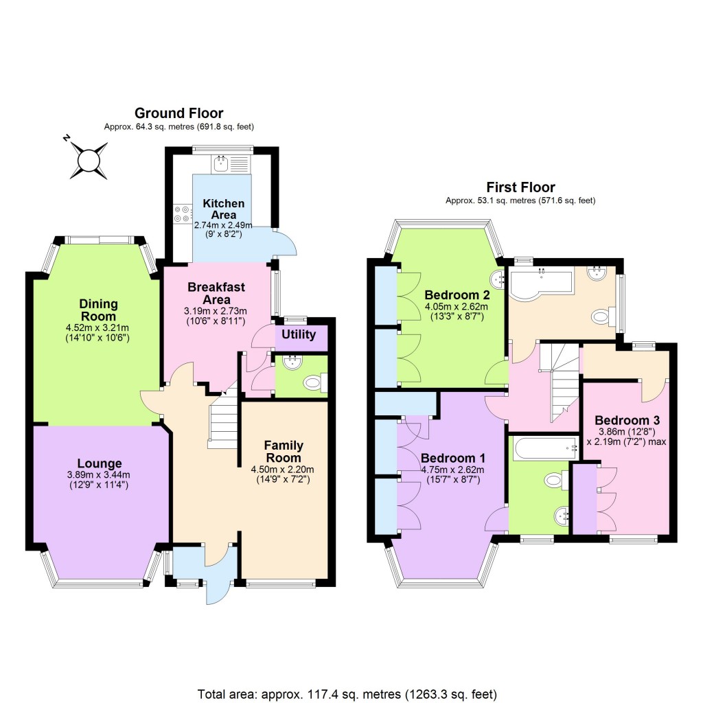 Floorplans For Francklyn Gardens, Edgware, HA8