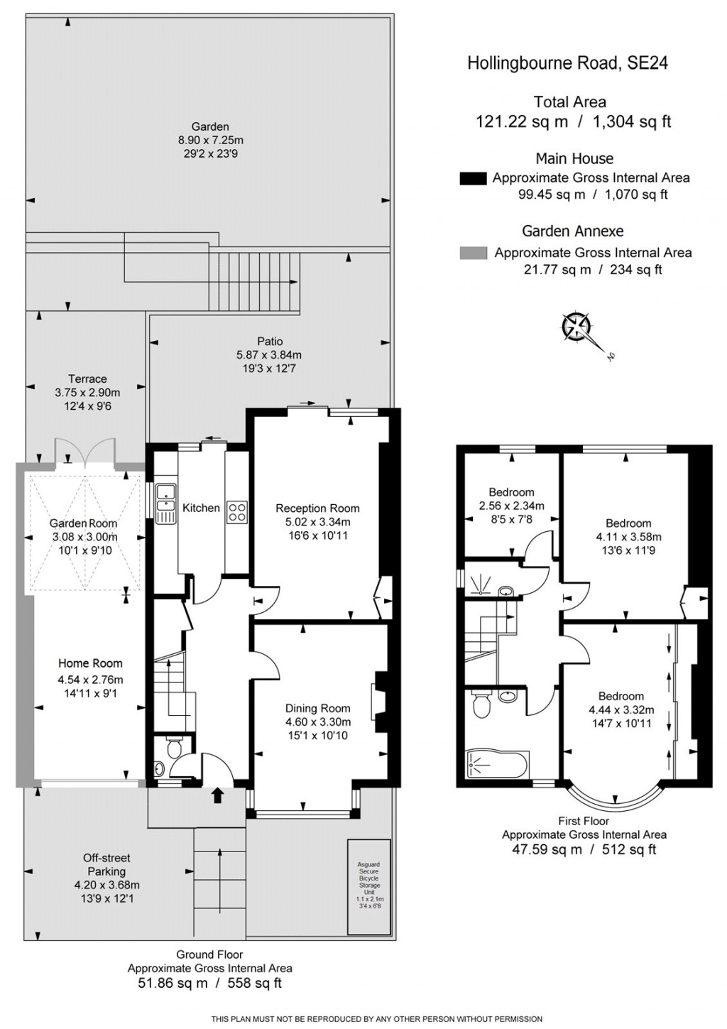 Floorplans For Hollingbourne Road, London, SE24