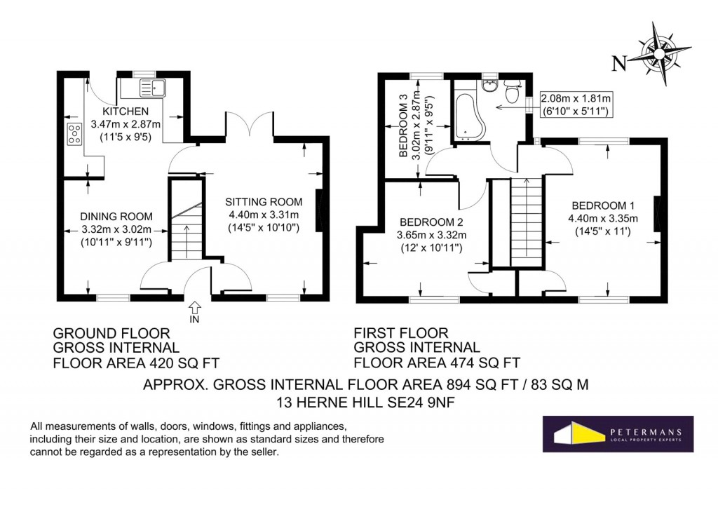 Floorplans For Herne Hill, London, SE24