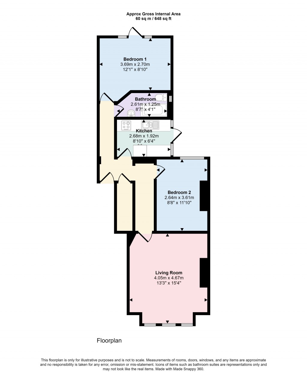 Floorplans For Elfindale Road, London, SE24