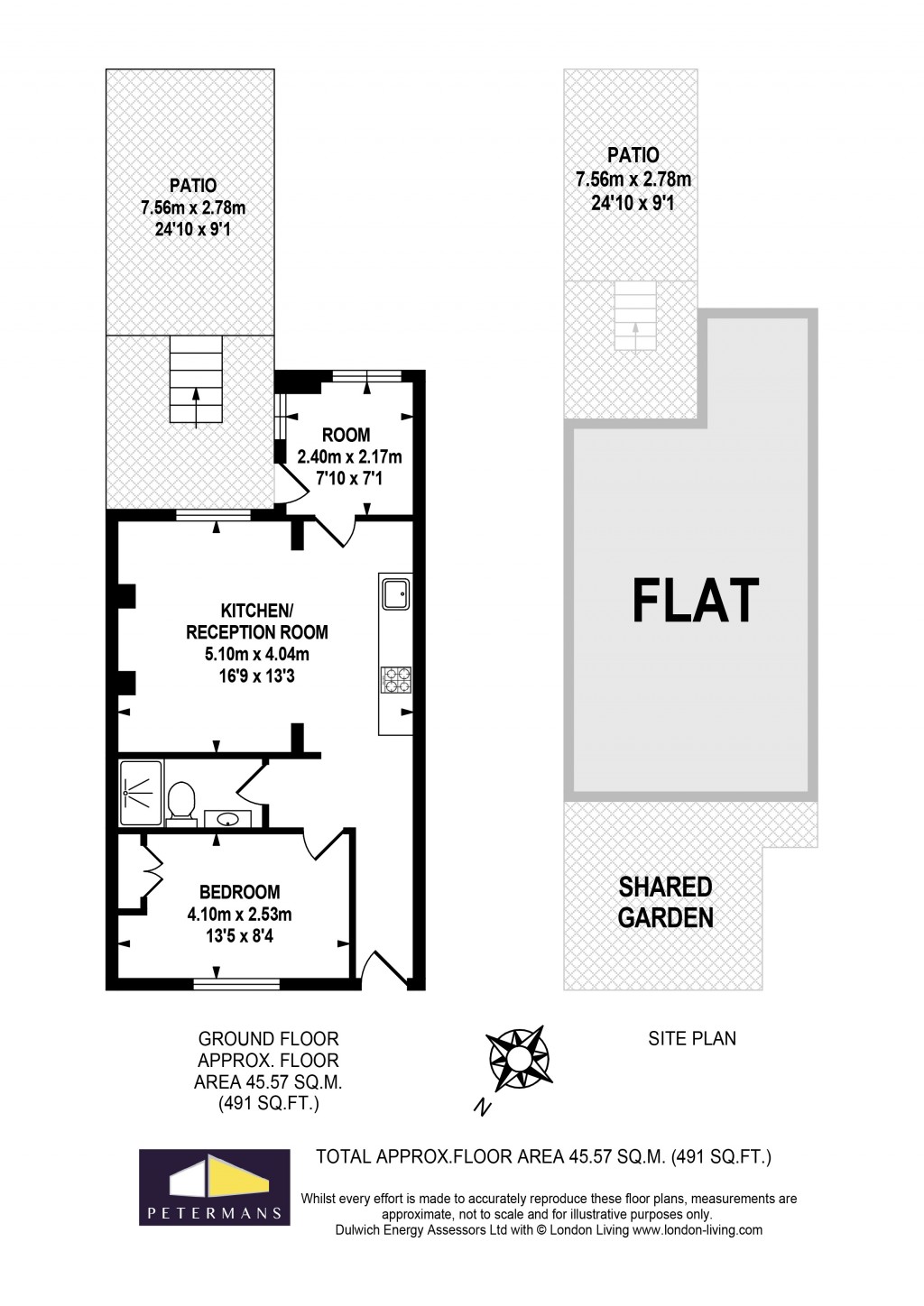 Floorplans For Coldharbour Lane, Loughborough Junction, London, SE5