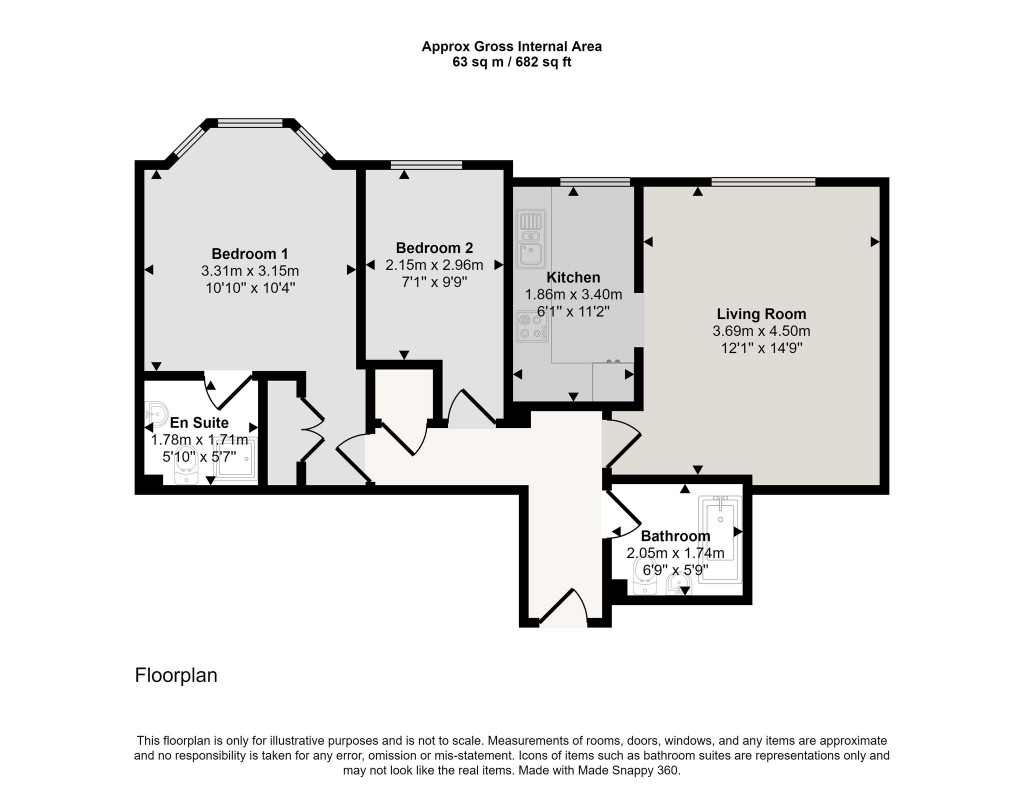 Floorplans For Normandie Court, Croxted Road, London, SE21