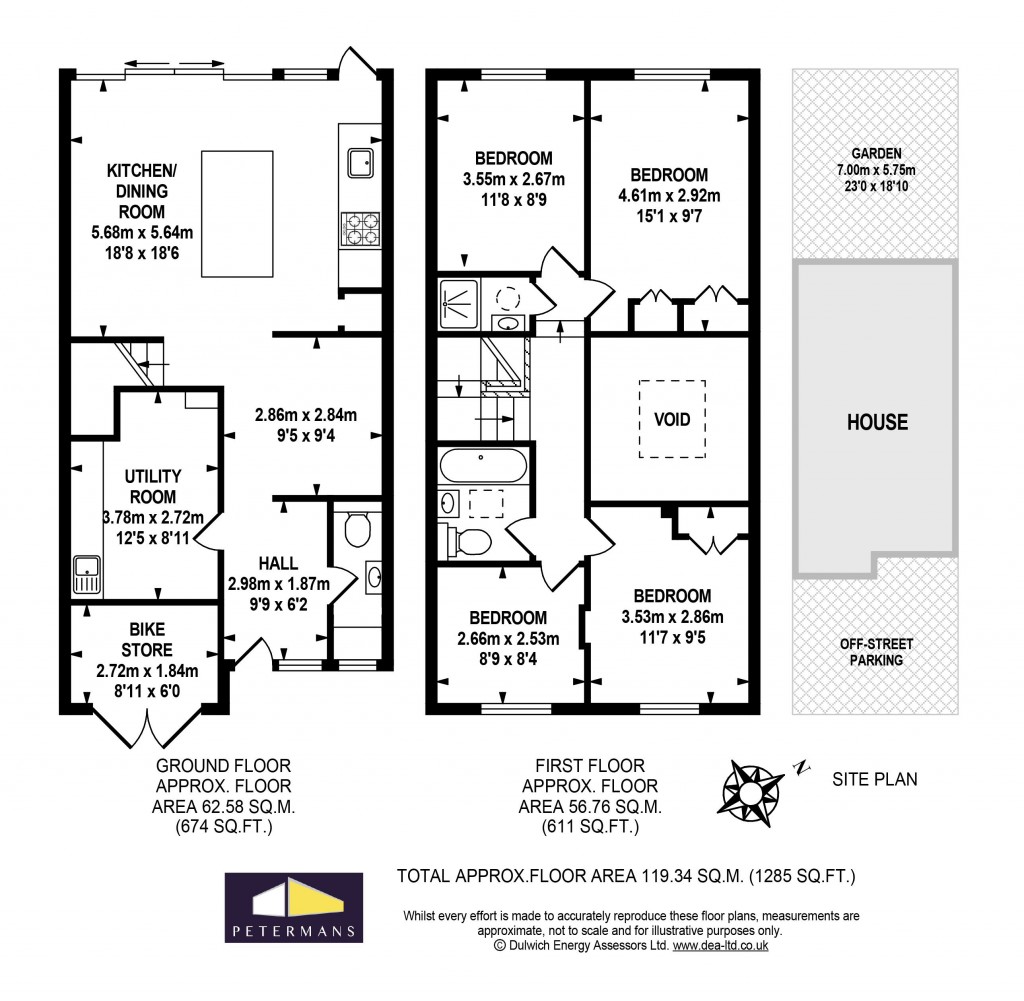 Floorplans For Lings Coppice, West Dulwich, London, SE21