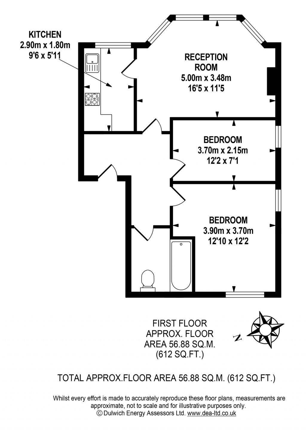 Floorplans For 66 Bromley Road, London, SE6
