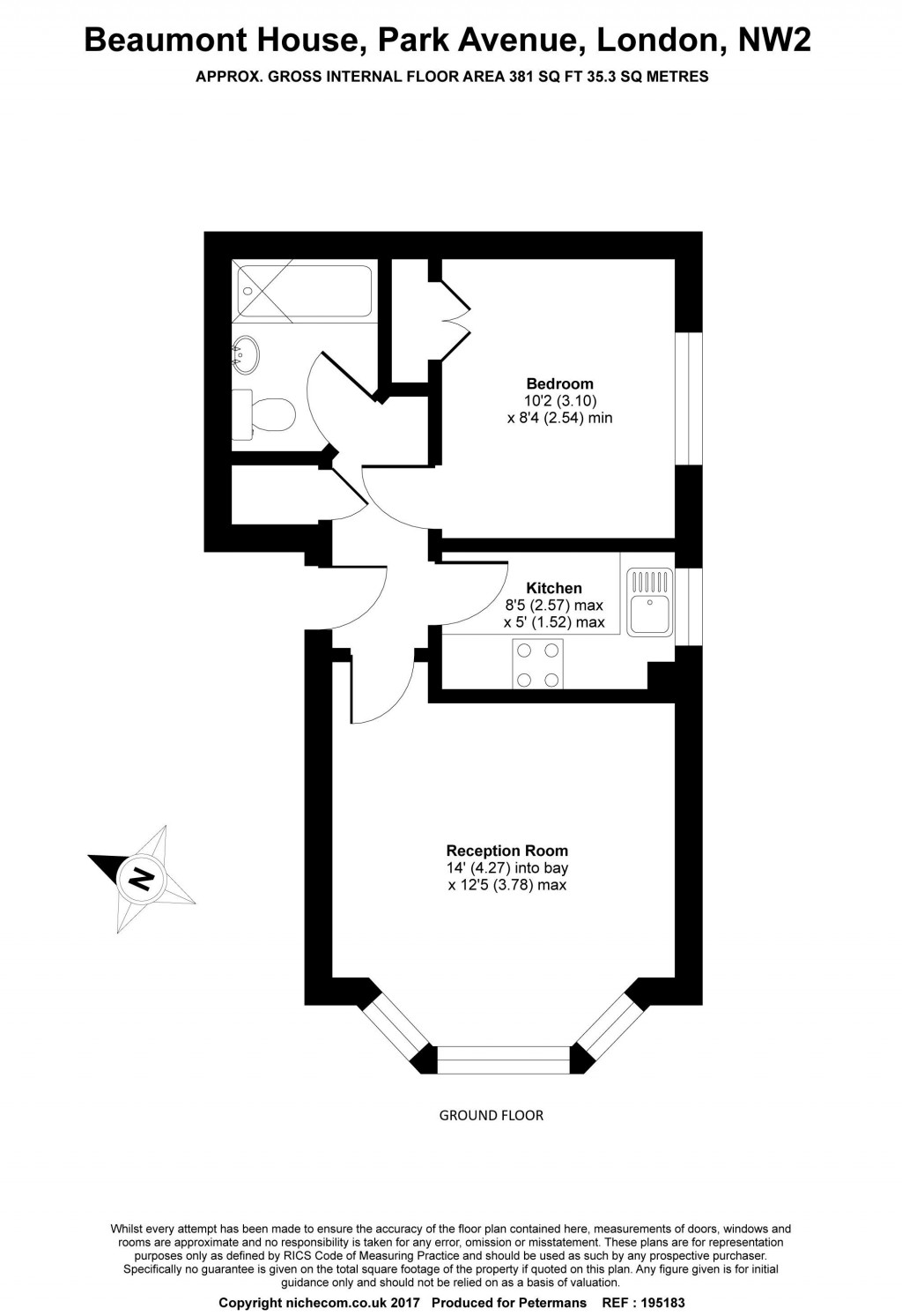 Floorplans For Beaumont House, Park Avenue, NW2
