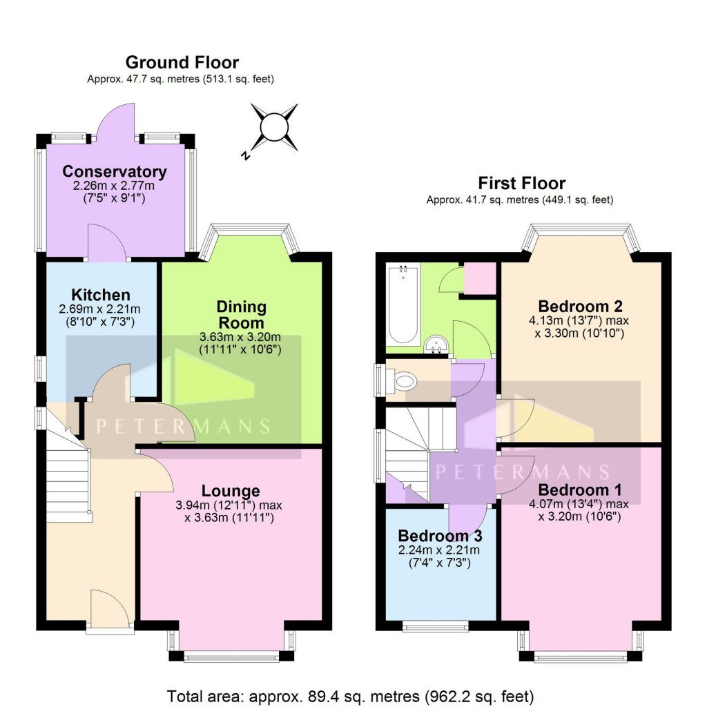 Floorplans For Brook Avenue, Edgware, HA8