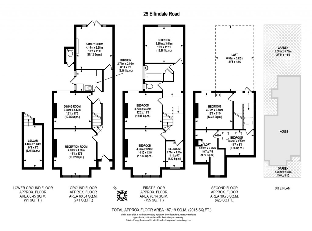 Floorplans For Elfindale Road, London, SE24