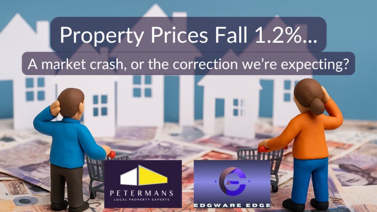 Property Prices Fall 1.2%: a market crash or a correction we’re expecting?