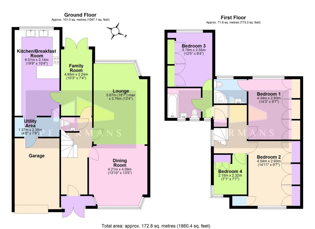 Floorplans For Glendale Avenue, Edgware, HA8