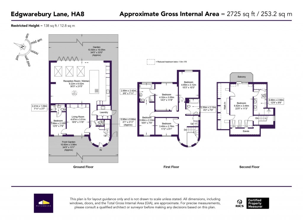 Floorplans For Edgwarebury Lane, Edgware, HA8