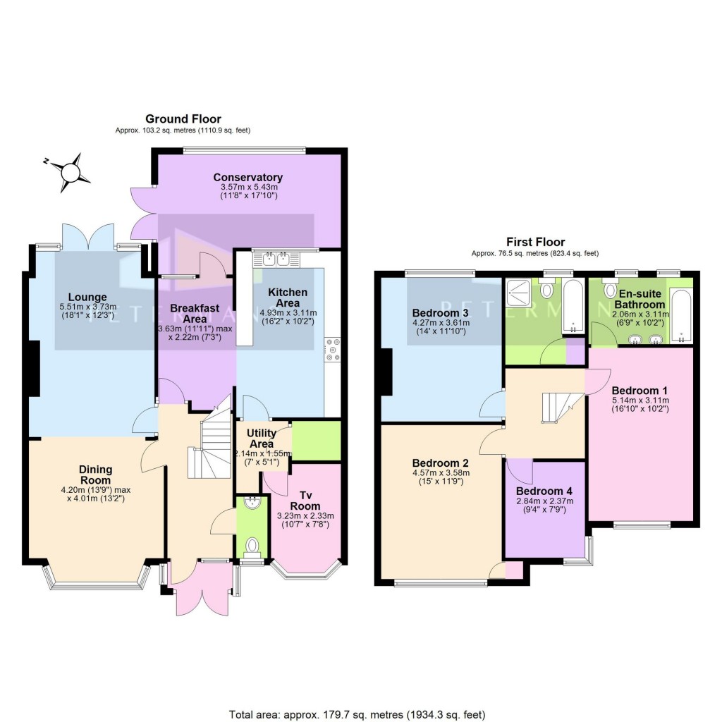 Floorplans For Hillside Gardens, Edgware, HA8