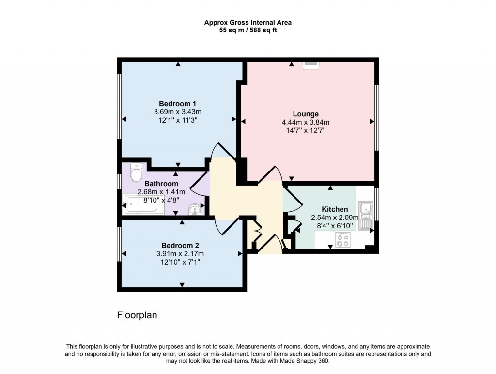 Floorplans For Streatham Hill, Wavertree Court, SW2